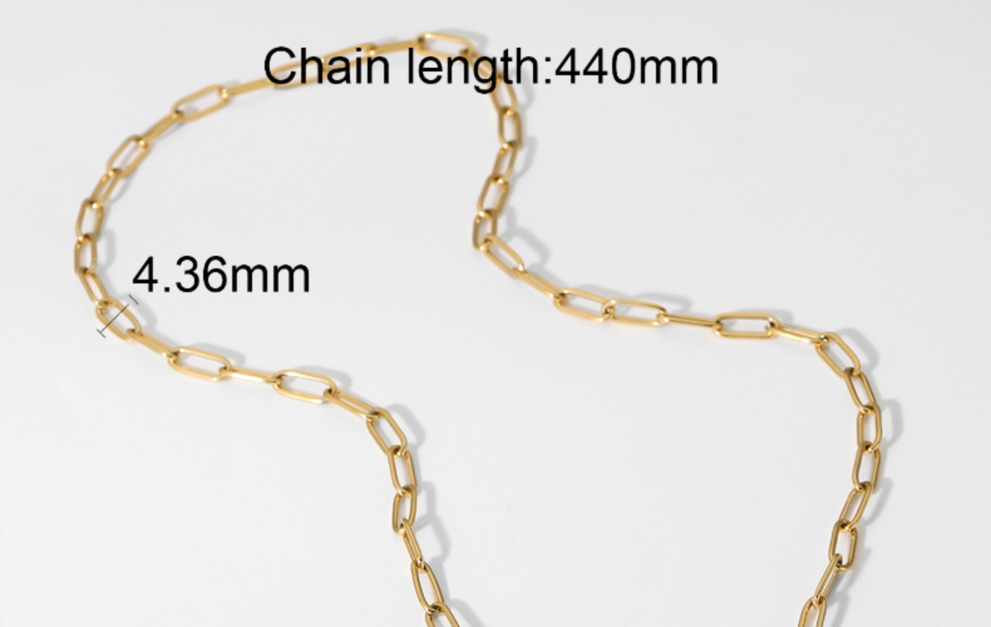 Paperclip Chain Necklace | OT Toggle Clasp Gold