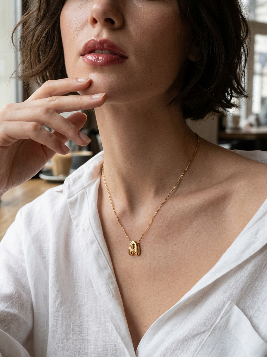 The Initial Necklace | Personalized Letter Pendant